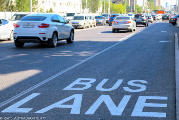 Еще одну автобусную полосу ввели в Астане