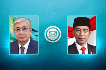 Фотография к новости: Токаев поздравил президента Индонезии с Днём независимости.