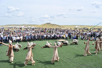 Фотография к новости: В Павлодарской области отпраздновали 125-летие Каныша Сатпаева