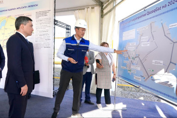 Фотография к новости: Олжас Бектенов проверил строительство магистрального газопровода "Талдыкорган-Ушарал"