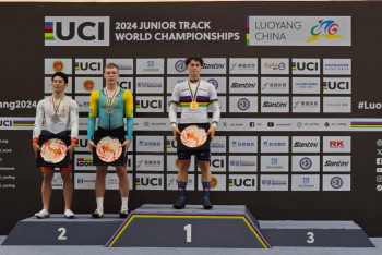 Фотография к новости: Казахстанец завоевал "серебро" чемпионата мира по велоспорту на треке