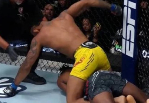 Фотография к новости: Жёстким нокаутом завершился бой экс-соперника Шавката Рахмонова на турнире UFC