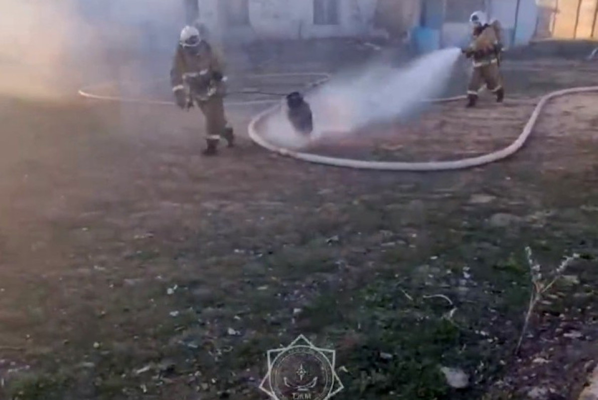 скриншот с видео МЧС РК