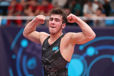 Фотография к новости: "Серебро" чемпионата мира принёс Казахстану борец Юсуф Ашрапов