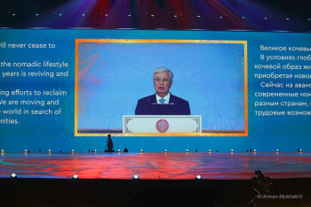 Фотография к новости: Президент Казахстана выступил на открытии Всемирных игр кочевников