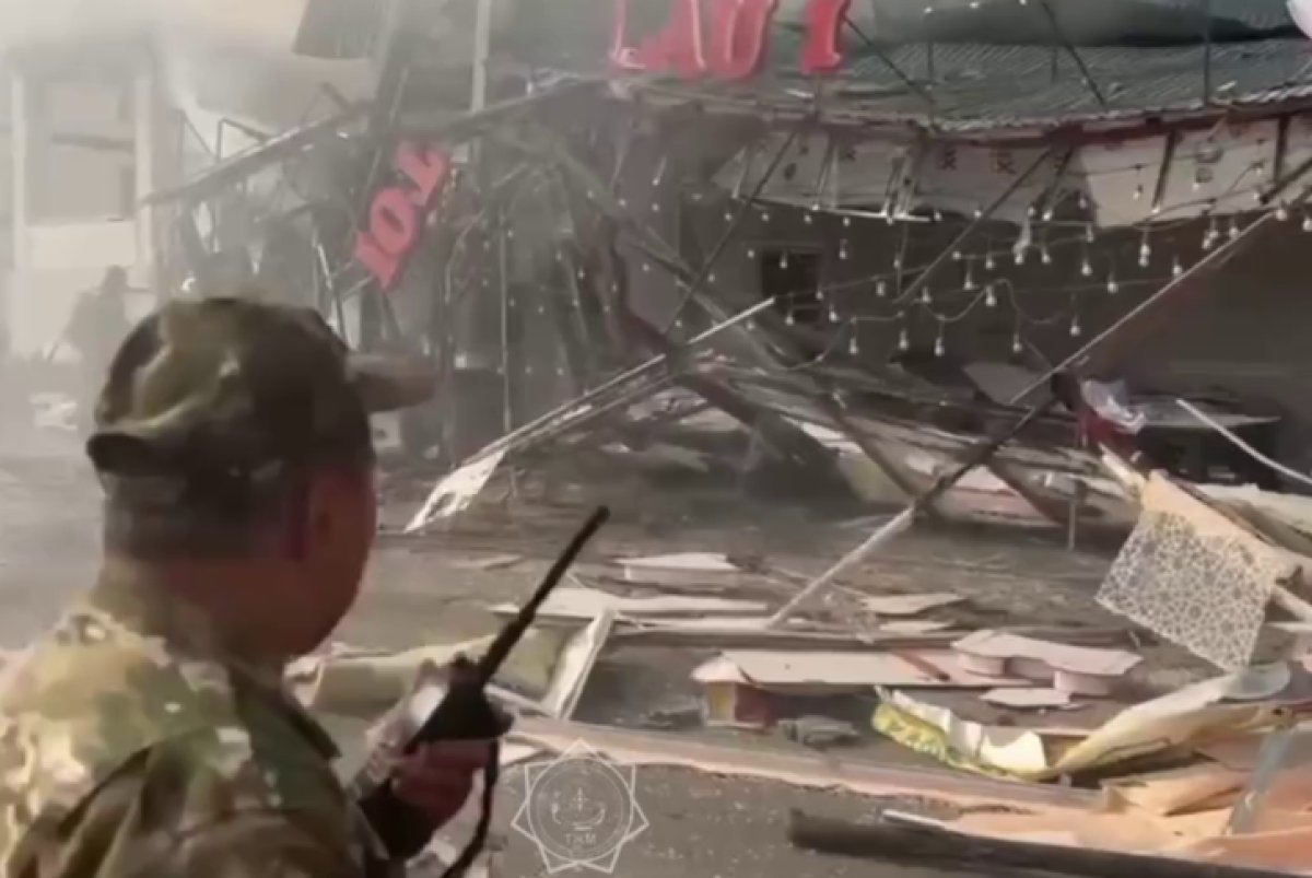 скриншот с видео МЧС РК