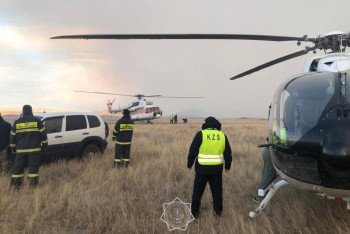 Фотография к новости: Площадь пожара в Карагандинской области выросла до 21 тысячи гектаров