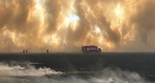 В шести районах Акмолинской области вспыхнули природные пожары