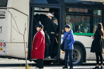 Фотография к новости: Движение пригородных автобусов  приостановили в Астане из-за ухудшения погоды
