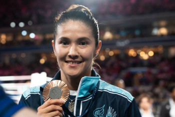 Фотография к новости: Назым Кызайбай стала капитаном сборной Казахстана по боксу