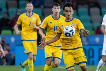 Фотография к новости: Казахстан проиграл Словении в матче Лиги наций УЕФА