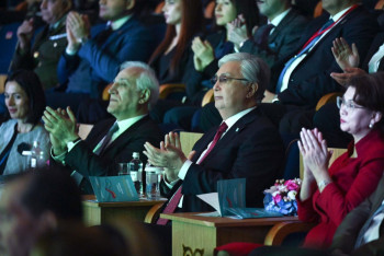 Фотография к новости: Касым-Жомарт Токаев и Ваагн Хачатурян посетили концерт в Астане