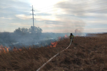 Фотография к новости: Степной пожар потушили в Степногорске