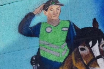 Фотография к новости: Полицейским в Семее посвятили  мурал