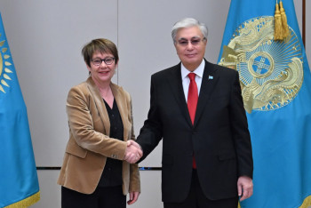 Фотография к новости: Токаев провёл встречу с президентом ЕБРР