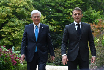 Фотография к новости: Опубликован текст Совместной декларации президентов Казахстана и Франции