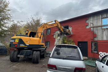 Фотография к новости: Двухэтажное здание попало под снос в Алматы