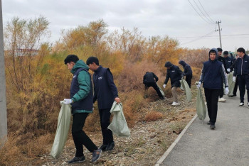 В экоакции "Таза Қазақстан" активное участие принимает молодежь Кызылординской области