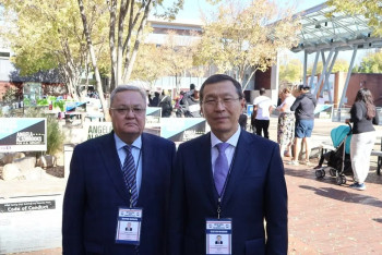 Фотография к новости: Председатель ЦИК РК обсудил сотрудничество с руководством Федеральной избирательной комиссии США