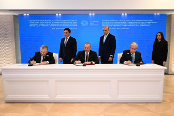 Фотография к новости: Стратегическое соглашение об интеграции энергосистем подписали главы Казахстана, Азербайджана и Узбекистана