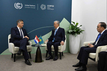 Фотография к новости: Главы Казахстана и Хорватии обсудили упрощение визового режима и проекты в энергосекторе