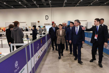 Фотография к новости: Бектенов побеседовал с участниками чемпионата WorldSkills Kazakhstan