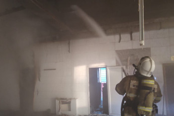 Фотография к новости: Двухэтажный банный комплекс горел в Алматинской области