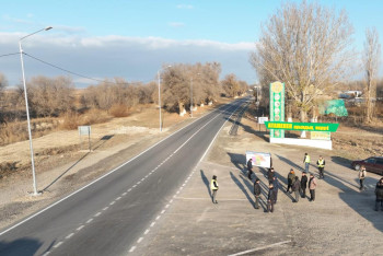 Фотография к новости: Ключевой участок трассы Жаркент-Хоргос открыли в области Жетысу