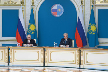 Фотография к новости: Президент Казахстана выступил на XX Форуме межрегионального сотрудничества