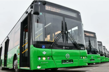 Фотография к новости: Новые автобусы вышли на маршруты в Астане