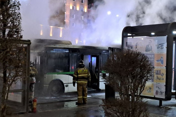 Фотография к новости: Стали известны подробности о пожаре в автобусе в Астане
