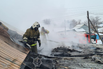 Фотография к новости: Пожарные Жетысу спасли дом от взрыва
