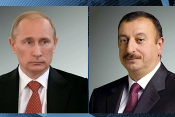 Фотография к новости: Состоялся второй после авиакатастрофы под Актау телефонный разговор Путина и Алиева