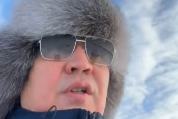 Фотография к новости: Верхом на коне провёл свой первый эфир нового года аким Павлодарской области