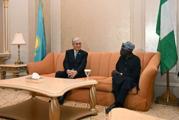 Фотография к новости: Токаев встретился с президентом Нигерии