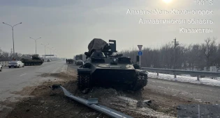 ДТП с военной техникой произошло на дороге Алматы ― Усть-Каменогорск