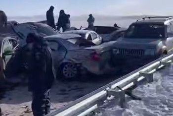 Фотография к новости: 19 авто столкнулись в Карагандинской области