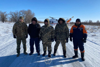 Фотография к новости: На вертолёте искали пропавших людей в Жетысу