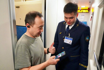 Фотография к новости: Первый поезд с интернетом в Казахстане отправился в рейс