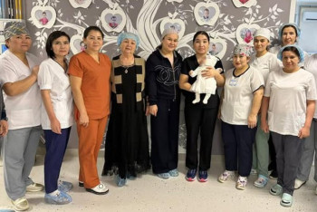 Фотография к новости: Новорождённую весом 700 граммов выходили в Туркестанской области