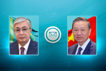 Фотография к новости: Президент направил телеграмму Генсекретарю Центрального комитета Коммунистической партии Вьетнама