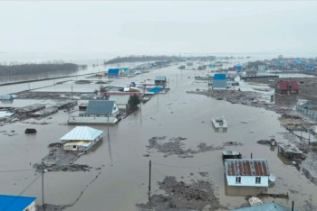 Фотография к новости: Больше 1200 населенных пунктов находятся под угрозой паводков в Казахстане