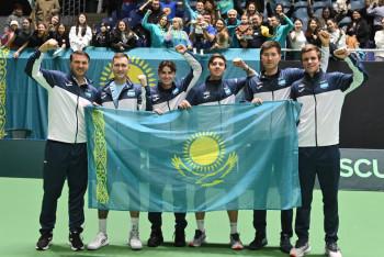 Фотография к новости: Сборная Казахстана разгромила Пакистан в "Кубке Дэвиса"