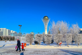 Фотография к новости: Мороз, туман и гололёд: по Казахстану  объявлено штормовое предупреждение