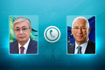 Фотография к новости: Токаев провёл телефонный разговор с президентом Европейского Совета