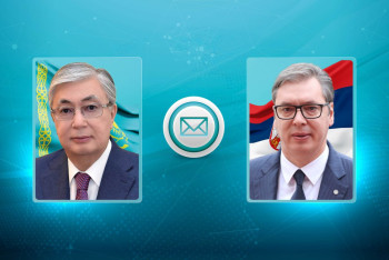 Фотография к новости: Токаев поздравил  президента Сербии с Днём государственности