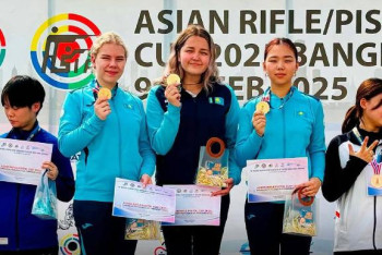 Фотография к новости: "Золото" Кубка Азии по пулевой стрельбе завоевали казахстанки