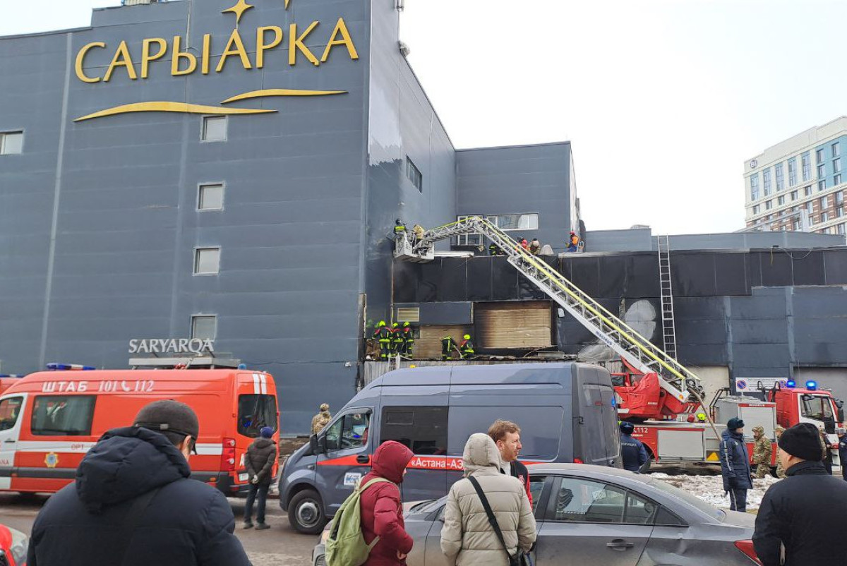 ТРЦ "Сарыарка" горел в Астане