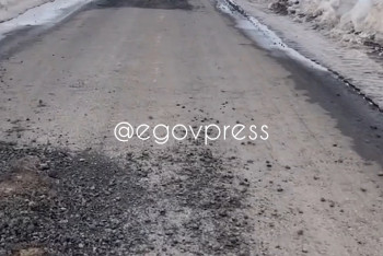 В Актобе асфальт исчез вместе со снегом