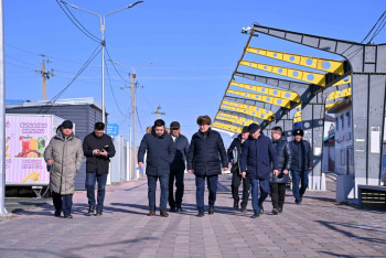 Фотография к новости: Проект строительства второго Арбата на берегу озера Алаколь показали Берику Уали